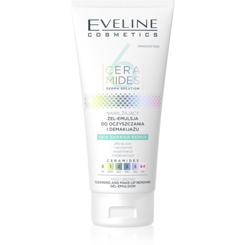 Eveline Cosmetics 6 Ceramides gelová emulze pro hloubkové čištění 150 ml