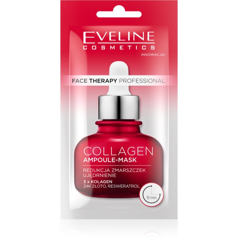 Eveline Cosmetics Face Therapy Collagen Creme-Maske Creme zur Wiederherstellung der Festigkeit der Haut 8 ml