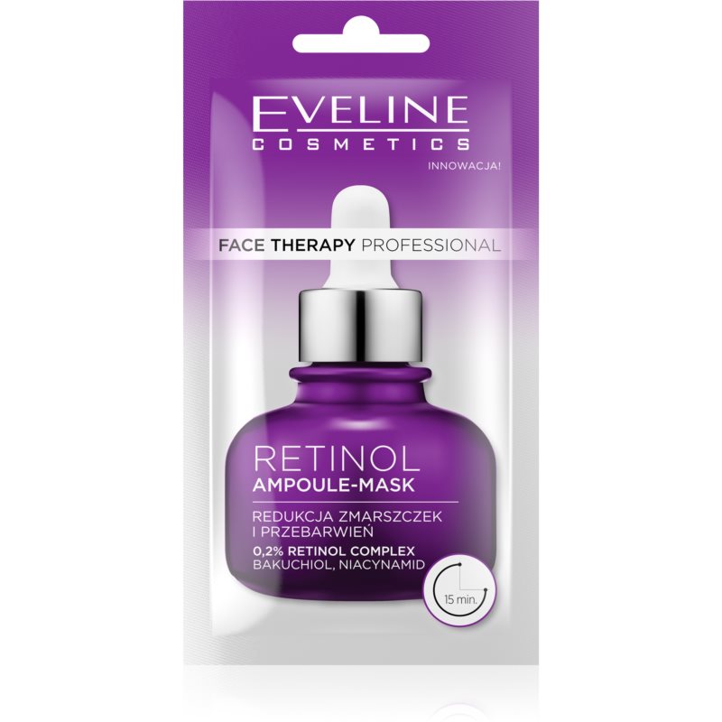 Eveline Cosmetics Face Therapy Retinol крем-маска проти перших ознак старіння шкіри 8 мл