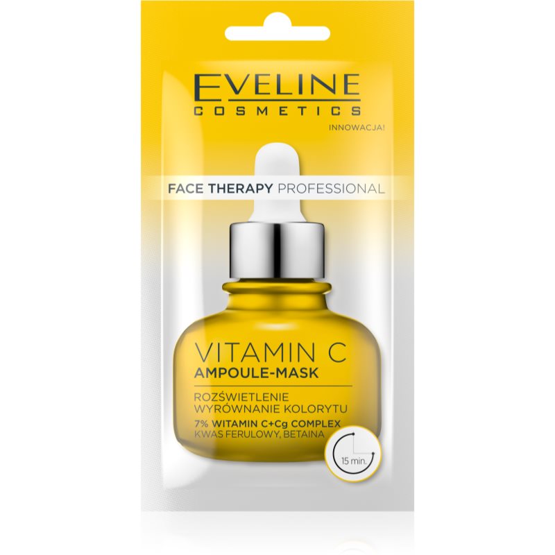 Zdjęcia - Maska do twarzy Eveline Cosmetics Face Therapy Vitamin C kremowa maseczka z efektem rozjaś 