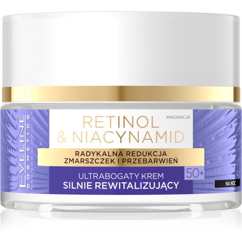 Eveline Cosmetics Retinol & Niacynamid crema de noapte revitalizanta 50+ 50 ml