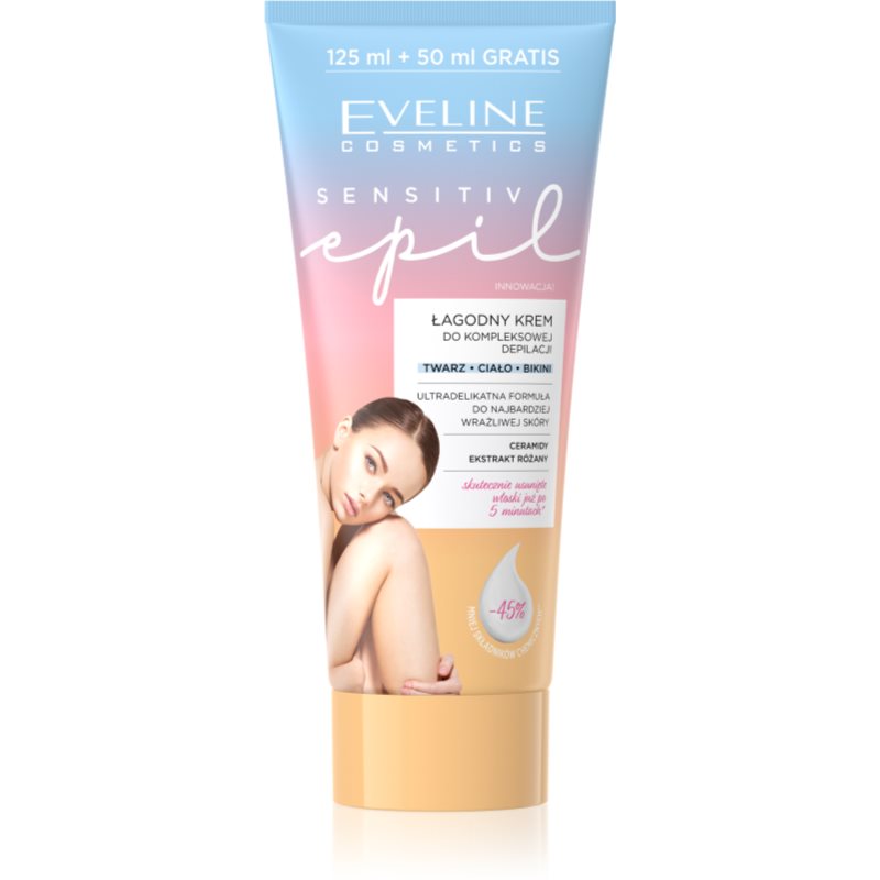 Eveline Cosmetics Sensitive Epil szőrtelenítő krém a testre 175 ml