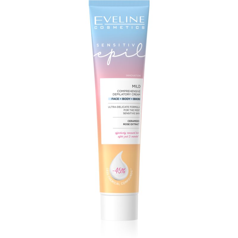 Eveline Cosmetics Sensitive Epil szőrtelenítő krém a testre az érzékeny bőrre 125 ml