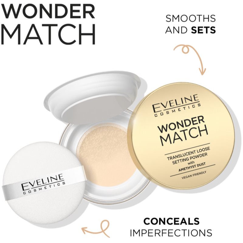 Eveline Cosmetics Wonder Match transparentní fixační pudr 6 g (obrázek 3)