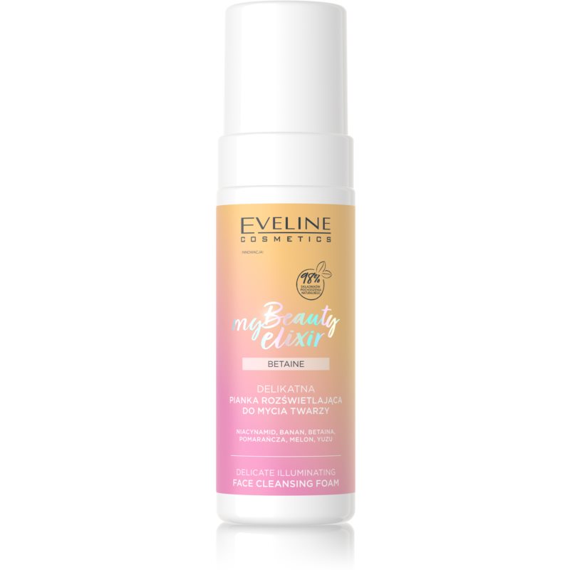 Eveline Cosmetics My Beauty Elixir Peach Matt rozjasňujúca čistiaca pena pre suchú a citlivú pokožku 150 ml