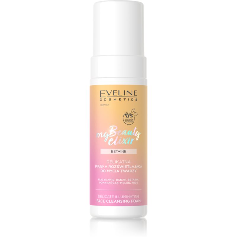 Eveline Cosmetics My Beauty Elixir Peach Matt Brightening Foam Cleanser For Dry And Sensitive Skin 150 Ml