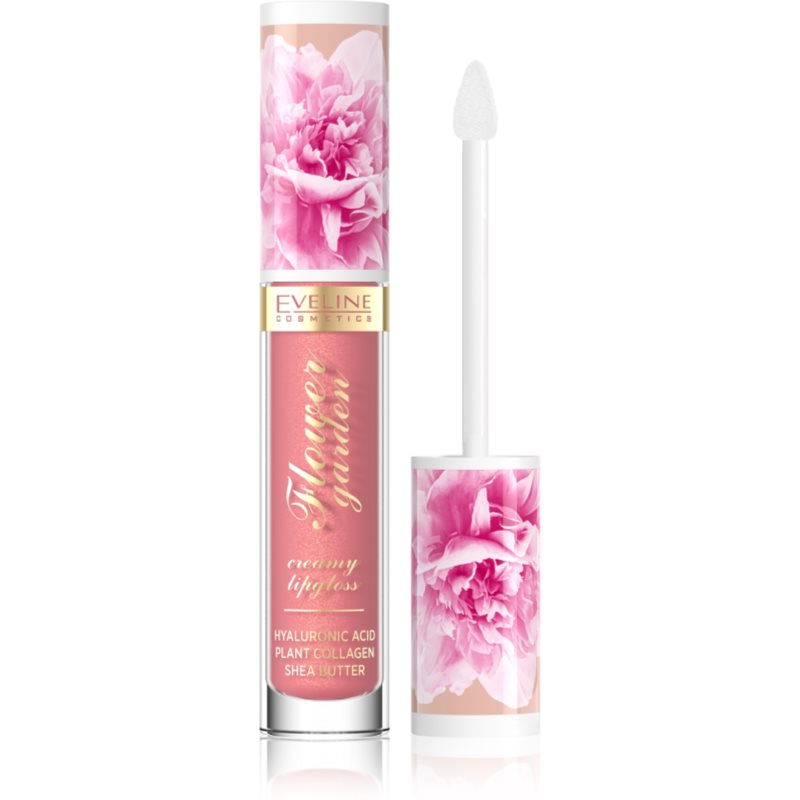 Eveline Cosmetics Flower Garden creamy lip gloss with hyaluronic acid shade 02 Sweet Daisy 4,5 ml
