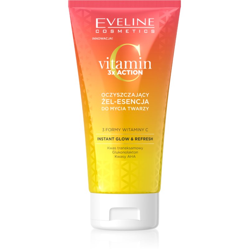 Фото - Маска для обличчя Eveline Cosmetics Vitamin C 3x Action очищуючий гель з AHA 150 мл 