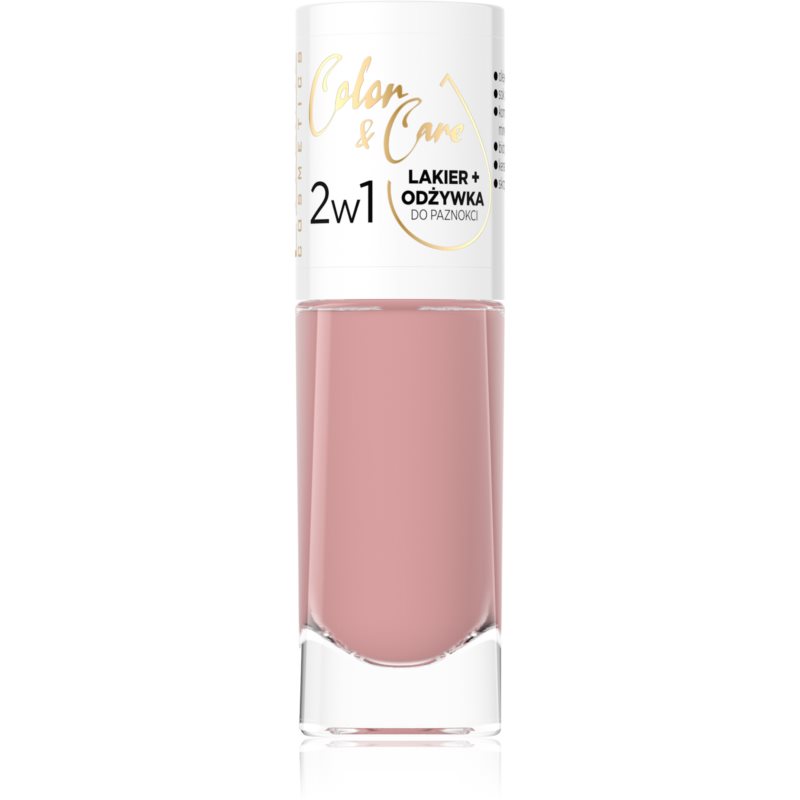 Eveline Cosmetics Color & Care gel nail polish without UV/LED sealing shade 126 8 ml
