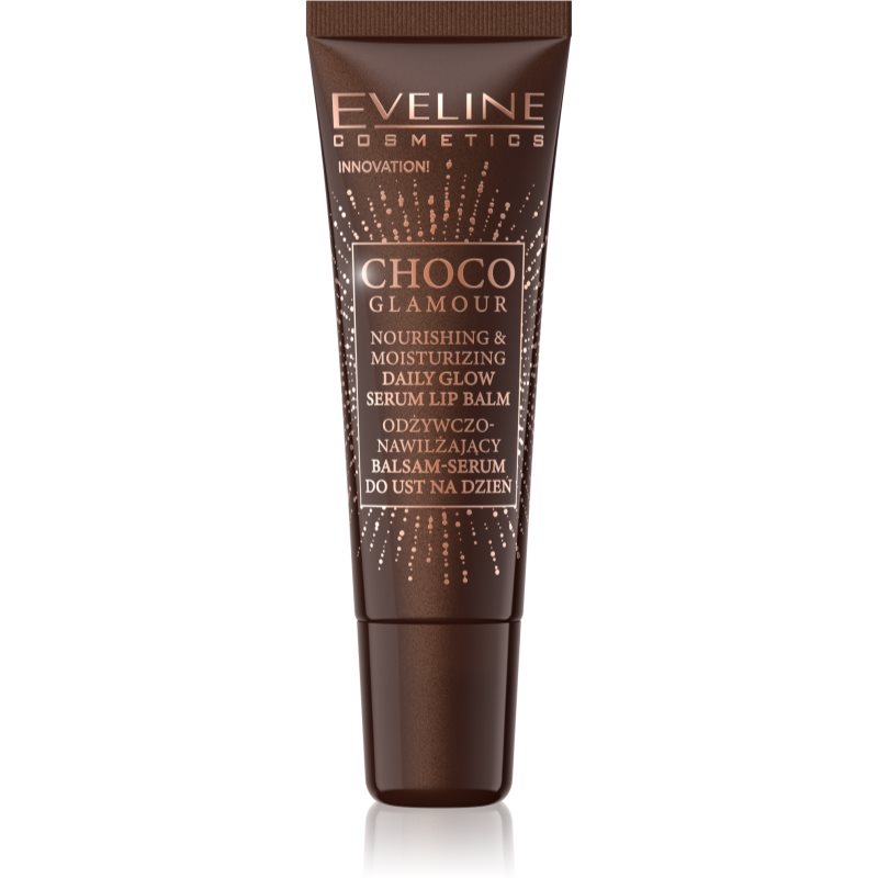 Eveline Cosmetics Choco Glamour nourishing and moisturising lip balm 12 ml
