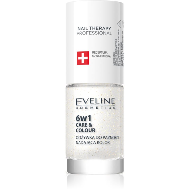 E-shop Eveline Cosmetics Nail Therapy Care & Colour kondicionér na nehty 6 v 1 odstín Golden Glow 5 ml
