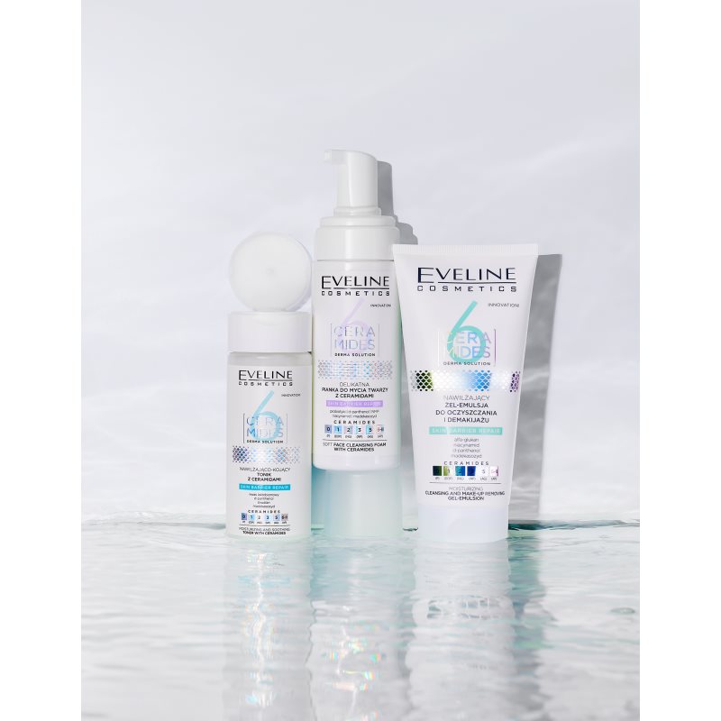 Eveline Cosmetics 6 Ceramides Lotion Tonique Adoucissante Et Hydratante Aux Céramides 150 Ml