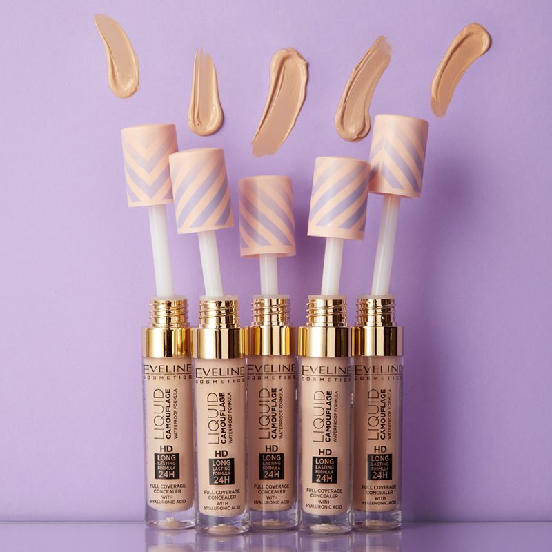 Eveline Cosmetics Liquid Camouflage waterproof concealer with hyaluronic acid shade 06 7,5 ml
