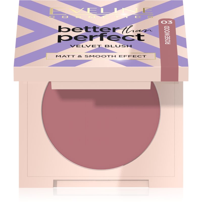 Eveline Cosmetics Eveline Cosmetics Better than Perfect Velvet Blush colorete con efecto mate tono 03 Rosewood 1 ud