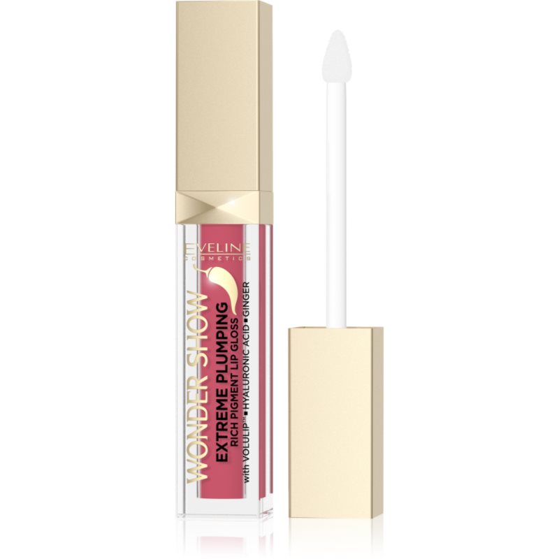 Eveline Cosmetics Wonder Show Extreme Plumping lip gloss with magnifying effect shade 02 Dream Nude 6.8 ml