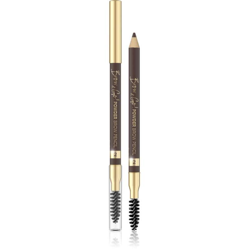 Eveline Cosmetics Eveline Cosmetics Brow & Go! Powder Brow Pencil lápiz para cejas doble tono 02 1 ud