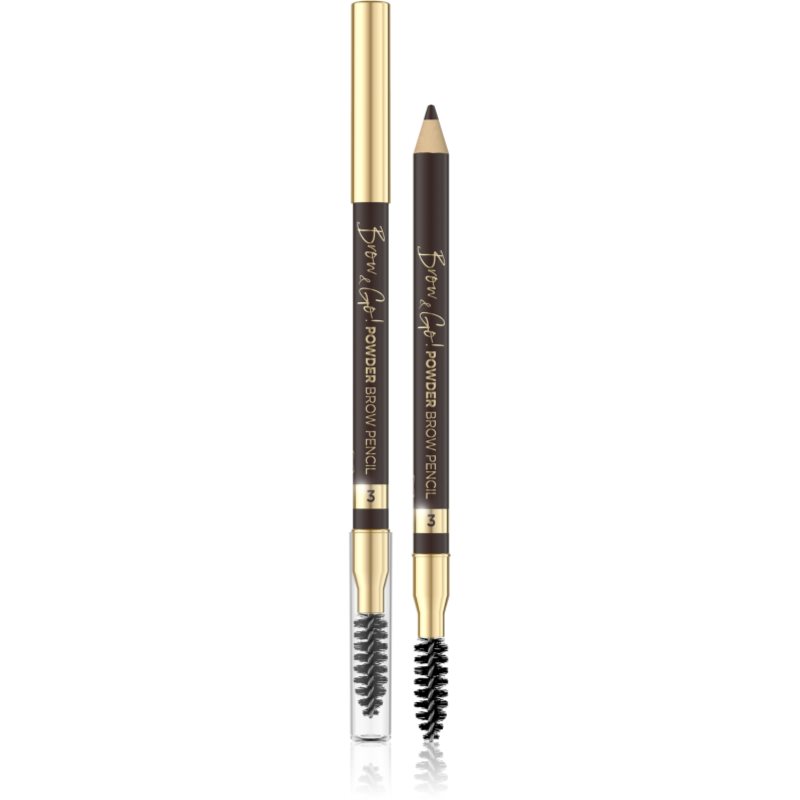 Eveline Cosmetics Eveline Cosmetics Brow & Go! Powder Brow Pencil lápiz para cejas doble tono 03 1 ud