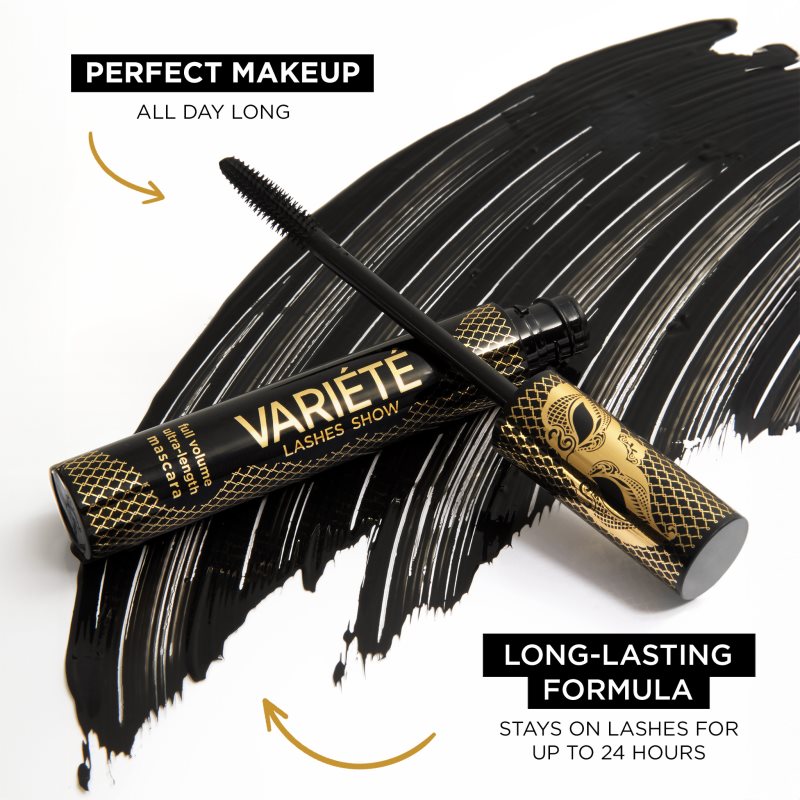 Eveline Cosmetics Veriété Lashes Show Volumen-Mascara Farbton Black 10 ml (Bild 3)