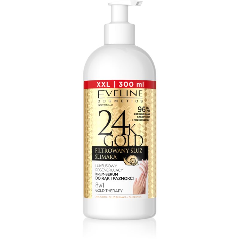 Eveline Cosmetics Eveline Cosmetics 24k Gold Regenerating hand cream-serum crema de manos regeneradora 300 ml