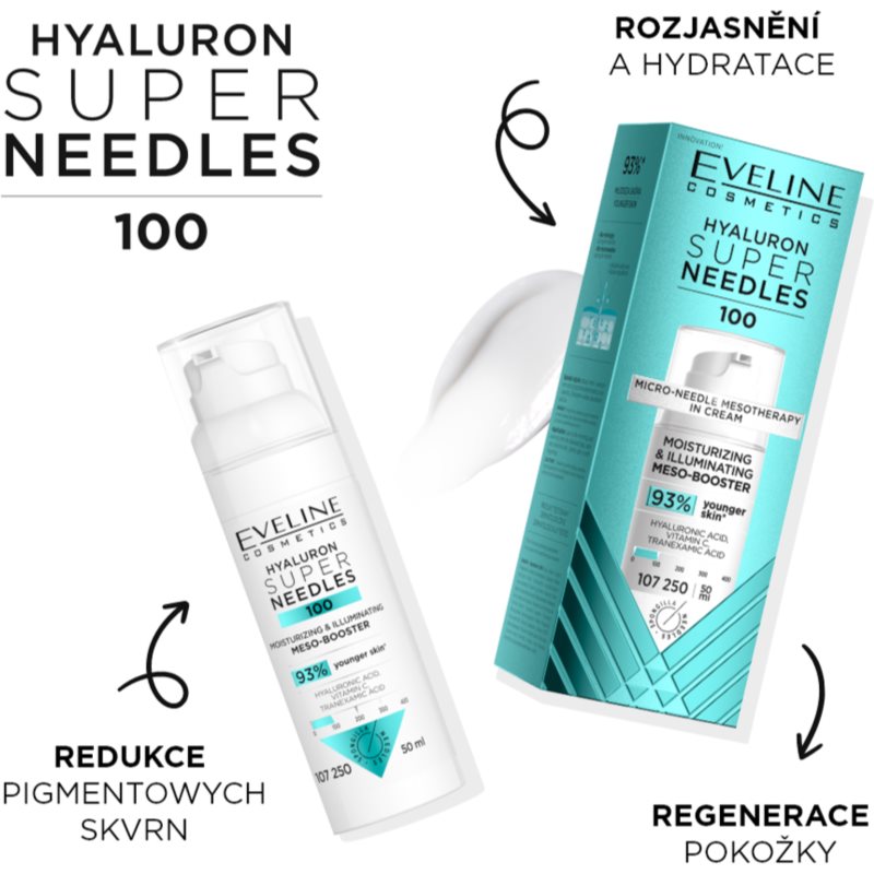 Eveline Cosmetics Hyaluron Super Needles 100 hydratační sérum 50 ml (obrázek 3)