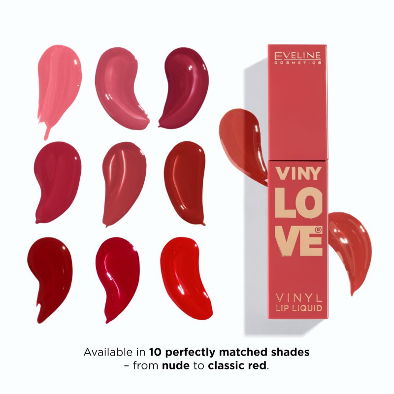 Eveline Cosmetics VINY LOVE Vinyl Lip Liquid langanhaltender flüssiger Lippenstift Farbton 01 4 ml (Bild 4)