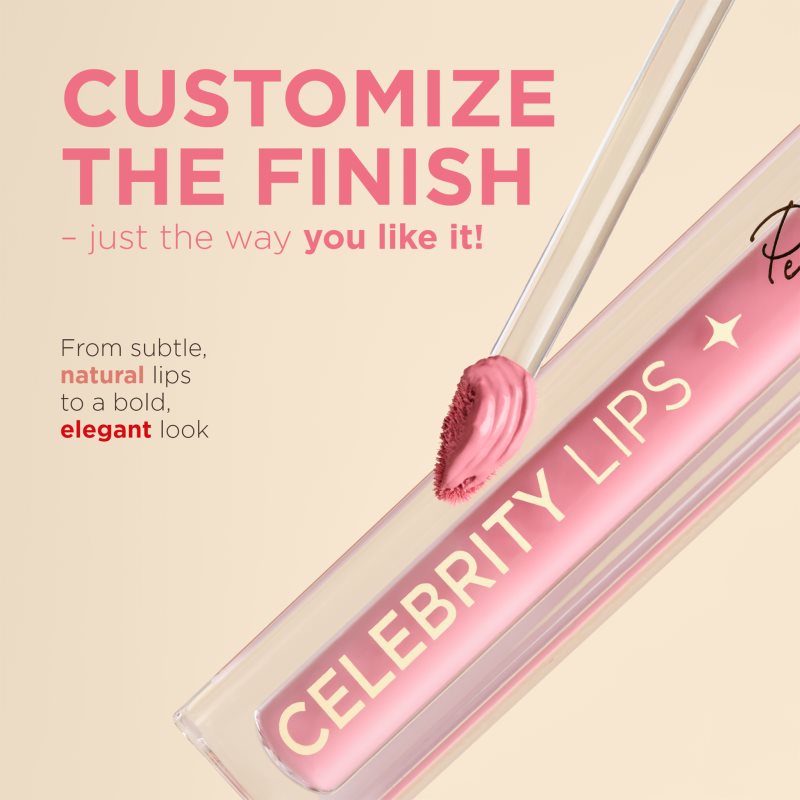 Eveline Cosmetics Celebrity Lips lang anhaltender, matter, flüssiger Lippenstift Farbton 05C 4 ml (Bild 6)