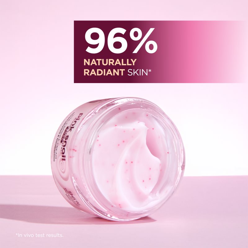 Eveline Cosmetics Pink Snail Glazed Skin Effect aufhellende Anti-Falten Creme 50 ml (Bild 6)
