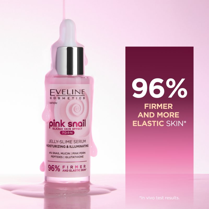 Eveline Cosmetics Pink Snail Glazed Skin Effect aufhellendes Serum für das Gesicht 30 ml (Bild 6)