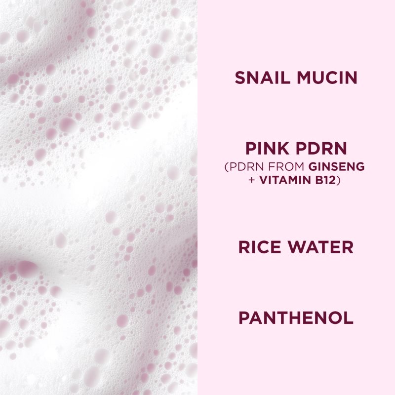 Eveline Cosmetics Pink Snail Glazed Skin Effect sanfter Reinigungsschaum für das Gesicht 150 ml (Bild 4)