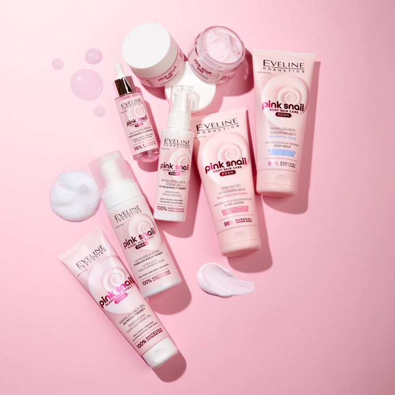 Eveline Cosmetics Pink Snail Glazed Skin Effect sanfter Reinigungsschaum für das Gesicht 150 ml (Bild 9)