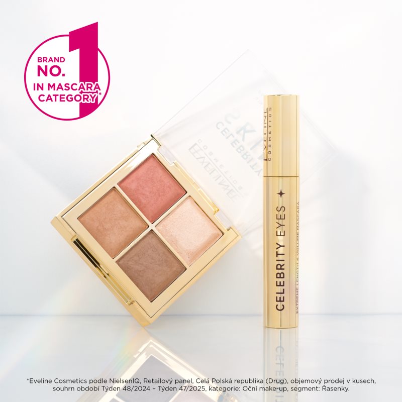 Eveline Cosmetics Celebrity Eyes Wimperntusche für extra Länge Farbton Black 7 ml (Bild 6)
