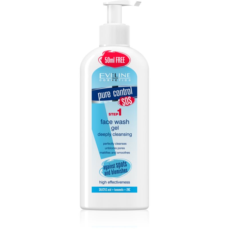 

Eveline Cosmetics Pure Control гель для миття для глибокого очищення шкіри