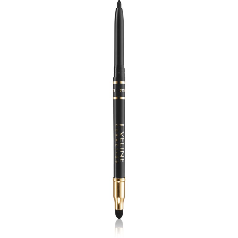 

Eveline Cosmetics Eye Max Precision контурний олівець для очей з аплікатором відтінок Black