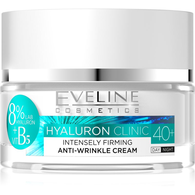 

Eveline Cosmetics Hyaluron Clinic інтенсивний зміцнюючий денний та нічний крем 40