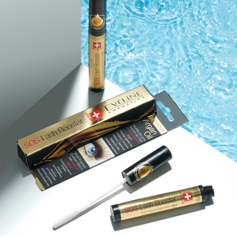 Eveline Cosmetics SOS Lash Booster erneuerndes Wachstumsserum für die Wimpern mit regenerierender Wirkung 10 ml