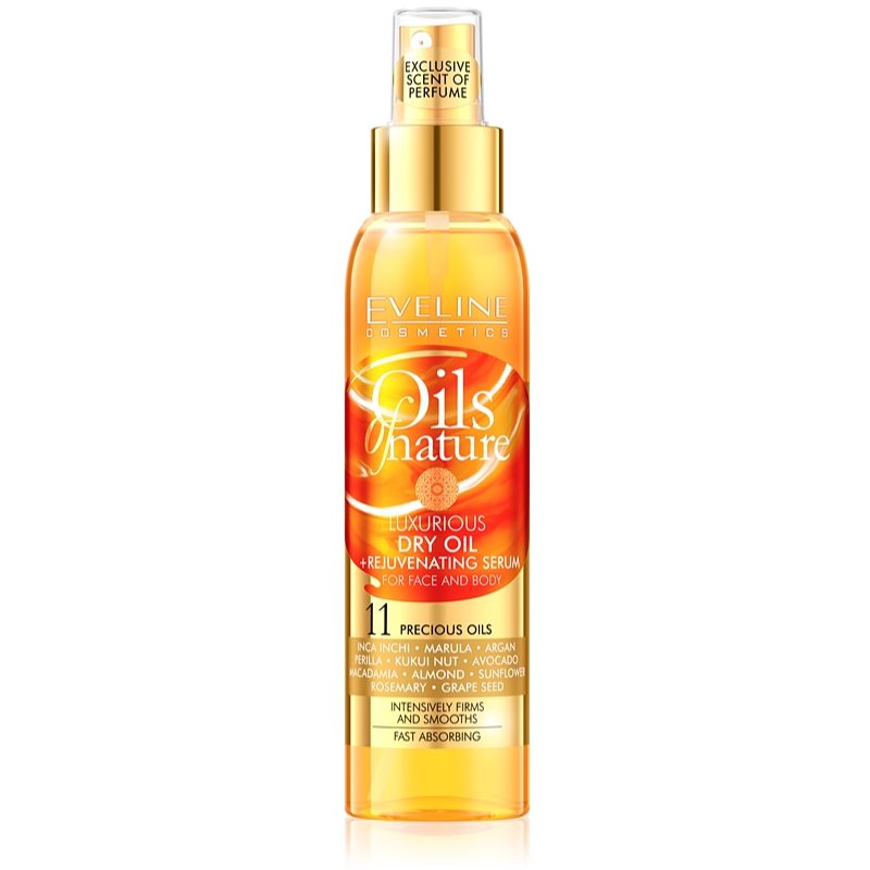Eveline Cosmetics Oils of Nature luxusní suchý olej s omlazujícím sérem 125 ml