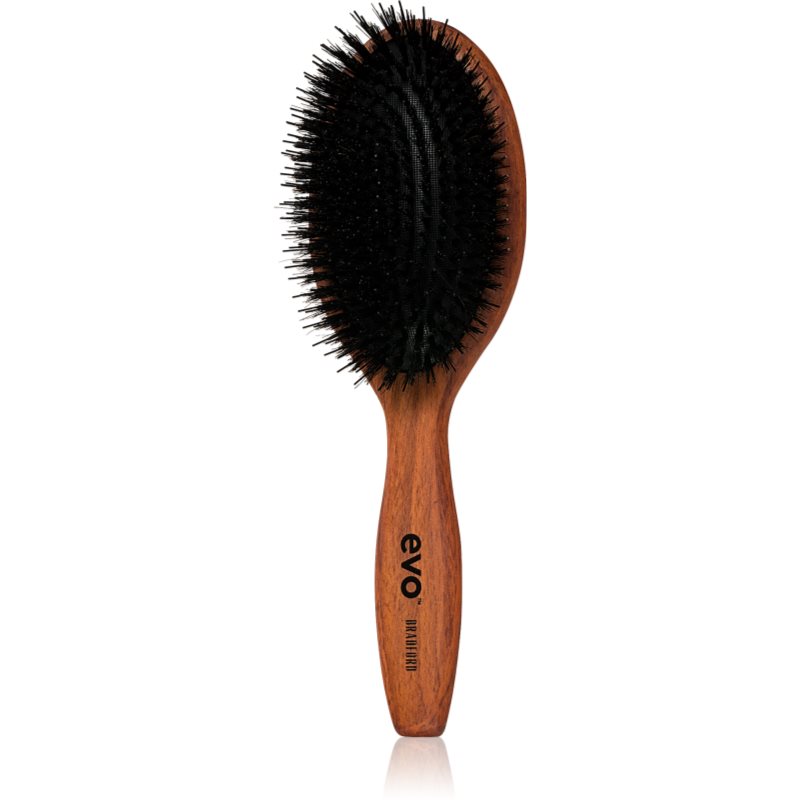 EVO Bradford Pin Bristle Dressing Brush Flache Bürste mit Nylon- und Eberborsten 1 St.