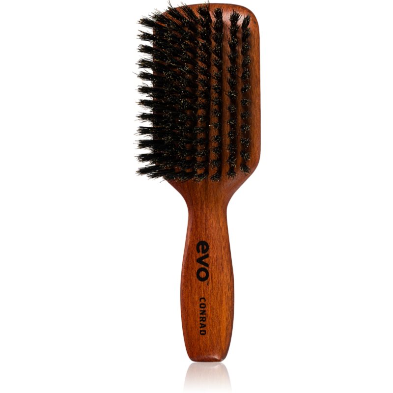 EVO Conrad Natural Bristle Dressing Brush Flache Bürste mit Wildschweinborsten 1 St.