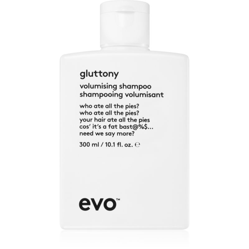 EVO Gluttony Volumising Shampoo objemový šampón pre jemné vlasy bez objemu 300 ml