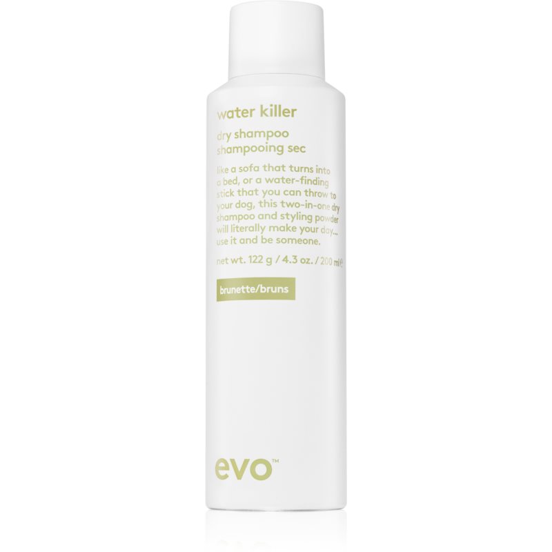 EVO Style Water Killer suchý šampón pre tmavé vlasy 200 ml