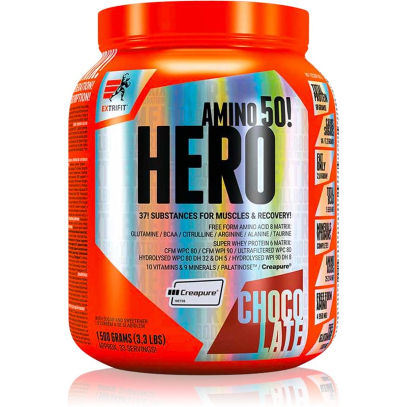 Extrifit Hero regenerácia a rast svalov príchuť Chocolate 1500 g