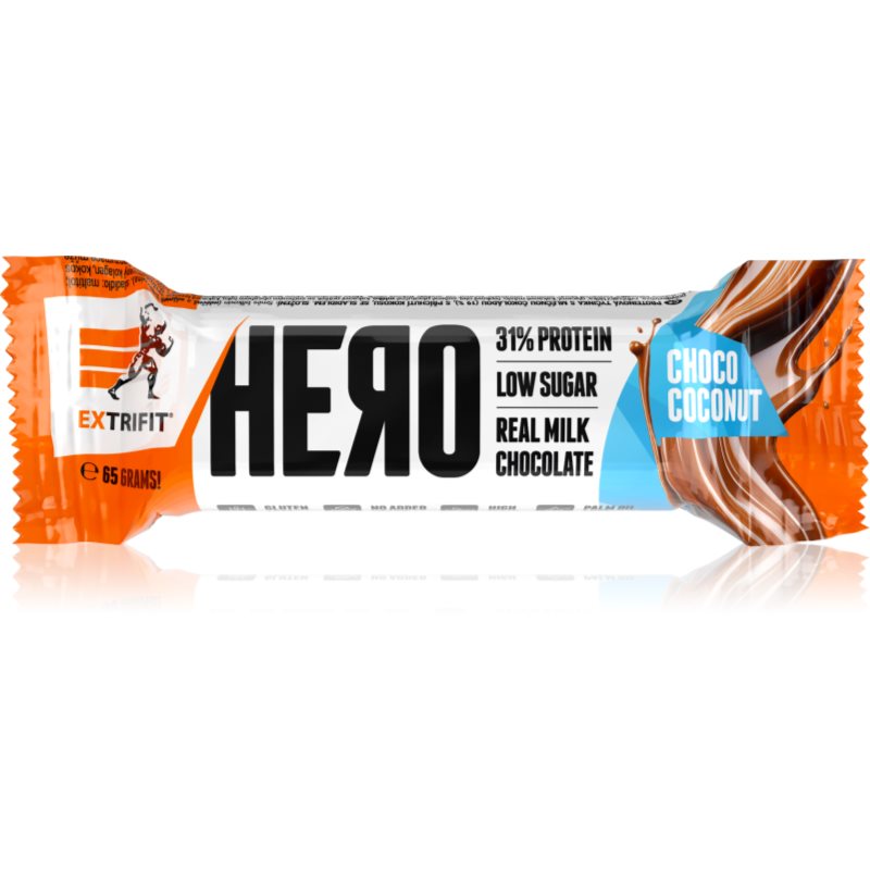 Extrifit Extrifit Protein Bar Hero fehérjeszelet magas fehérjetartalommal íz Choco Coconut 65 g