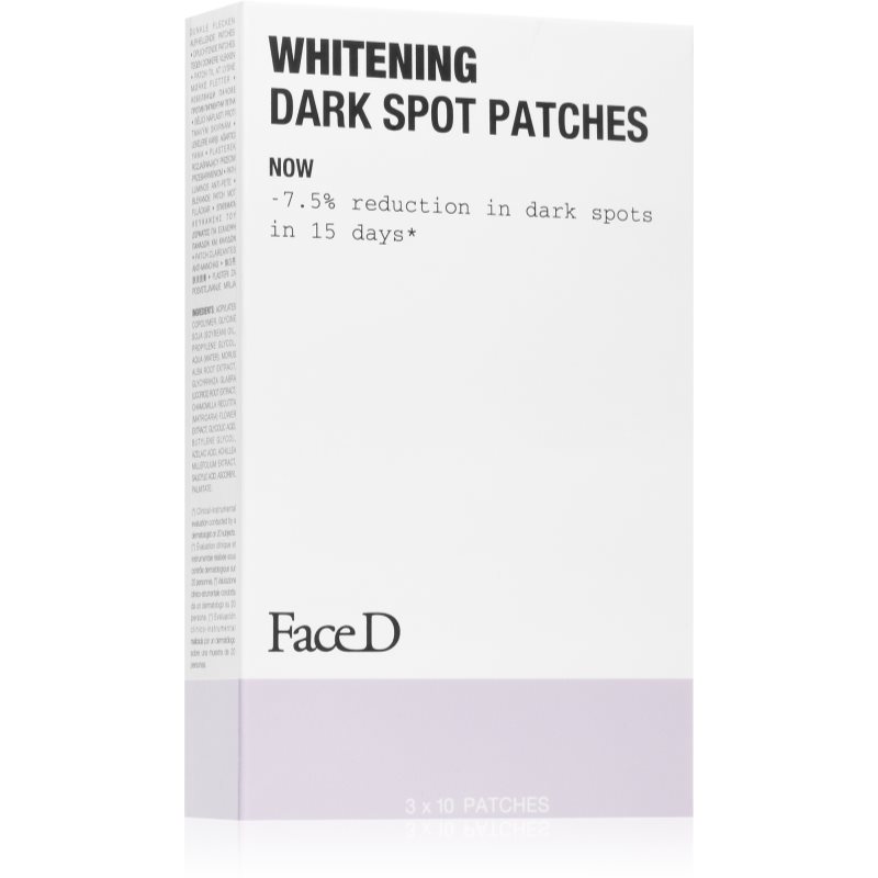 Face D Whitening Lappar för problematisk hud För att behandla mörka fläckar 3x10 st. female
