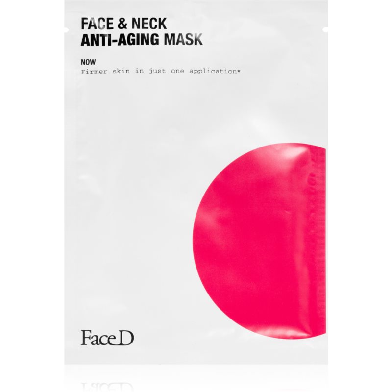 Face D Face & Neck платнена маска против стареене на кожата 25 мл.