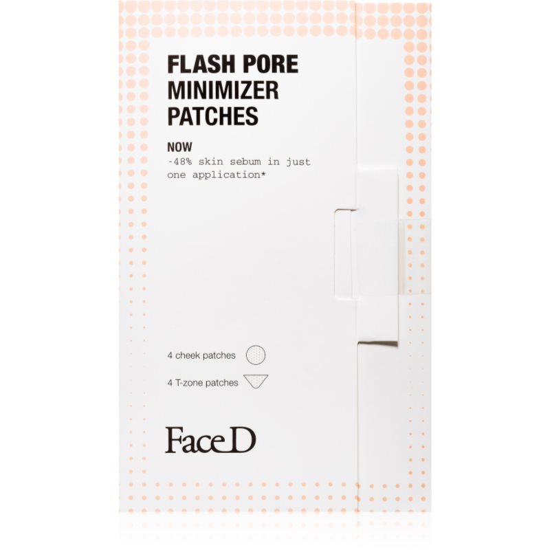 Face D Flash Pore Minimizer eksfoliacijske blazinice za hidracijo kože in zmanjšanje por 8 kos