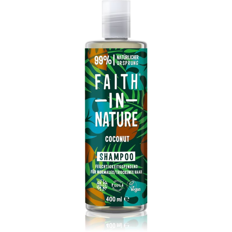 Faith In Nature Coconut drėkinamasis šampūnas normaliai ir sausai odai 400 ml