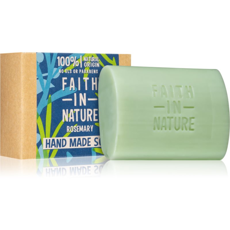 Faith In Nature Hand Made Soap Rosemary natūralus kietasis muilas 100 g