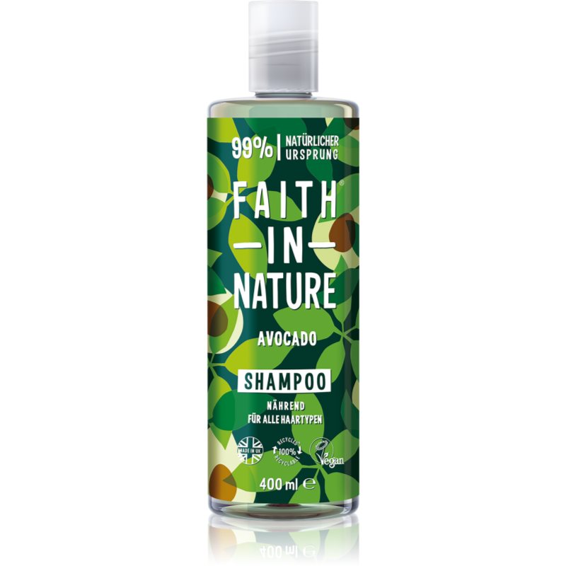 Faith In Nature Avocado maitinamasis šampūnas visų tipų plaukams 400 ml