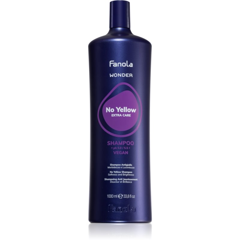 Fanola Wonder No Yellow Extra Care Shampoo шампунь-нейтралізатор жовтого відтінку 1000 мл