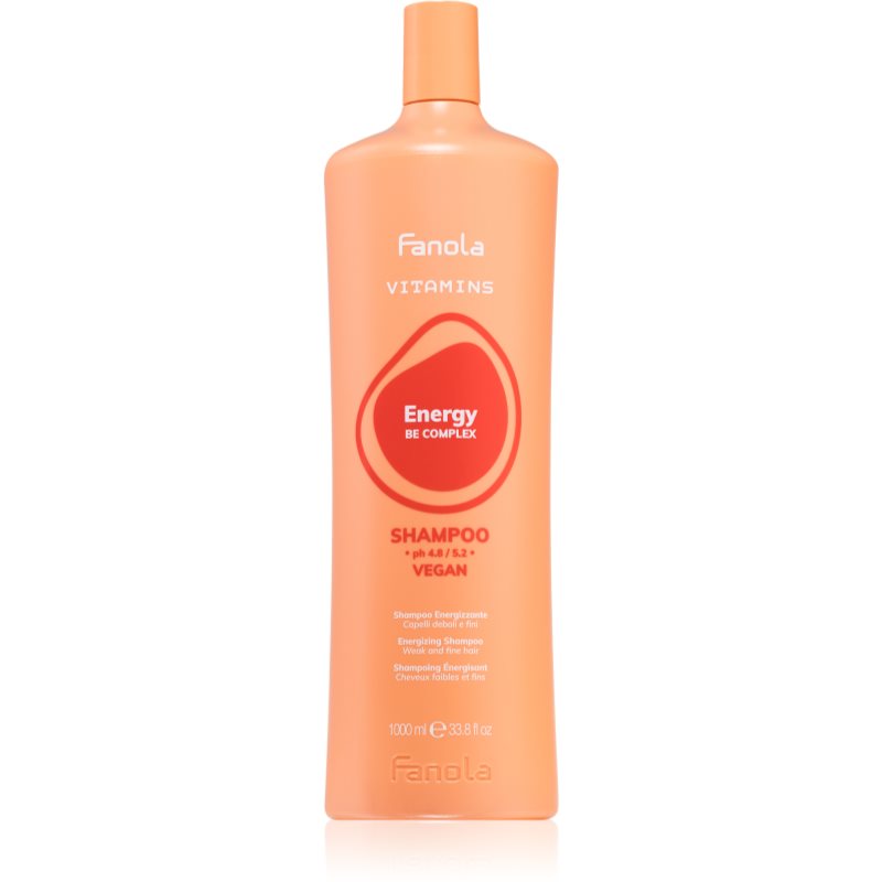 Fanola Vitamins Energizing Shampoo Energizing Shampoo für schwaches Haar mit Neigung zum Haarausfall 1000 ml